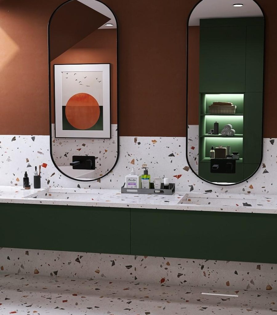 Sypialnia z łazienką Terrazzo